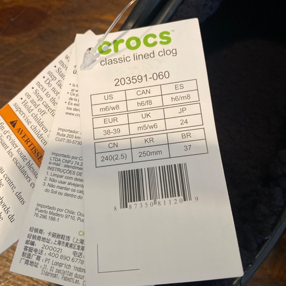 Black Lined Crocs - Picture 5 of 5